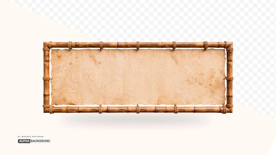 PNG FREE: Bambu Retangular Horizontal com tecido alta qualidade GRÁTIS