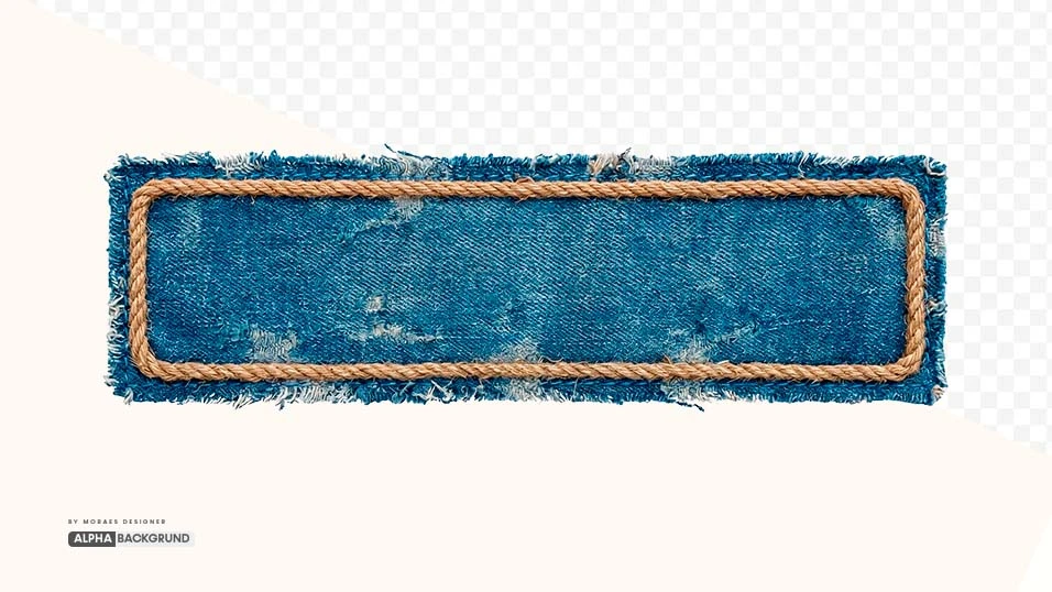 PNG FREE: Retângulo de tecido jeans alta qualidade GRÁTIS