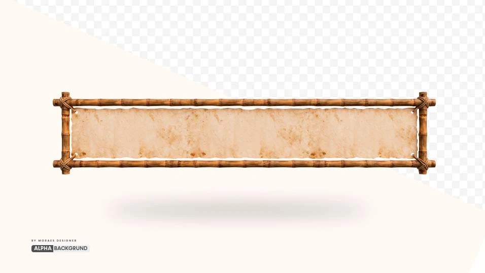PNG FREE: Bambu Retangular Horizontal com tecido alta qualidade GRÁTIS