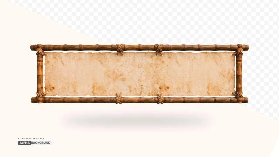 PNG FREE: Bambu Retangular Horizontal com tecido alta qualidade GRÁTIS