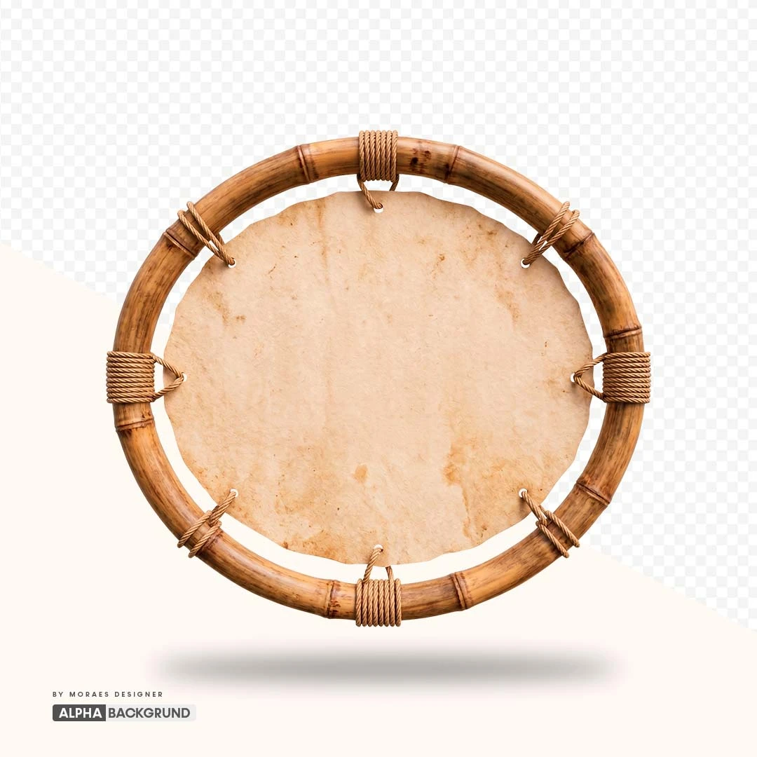 PNG FREE: Bambu Circulo Oval com tecido alta qualidade GRÁTIS