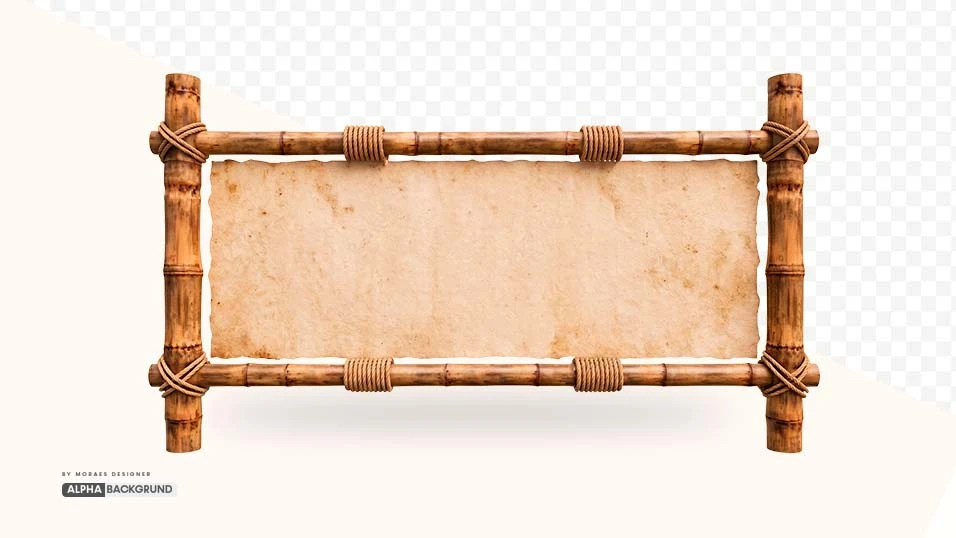 PNG FREE: Bambu Rectangular Horizontal com tecido alta qualidade GRÁTIS
