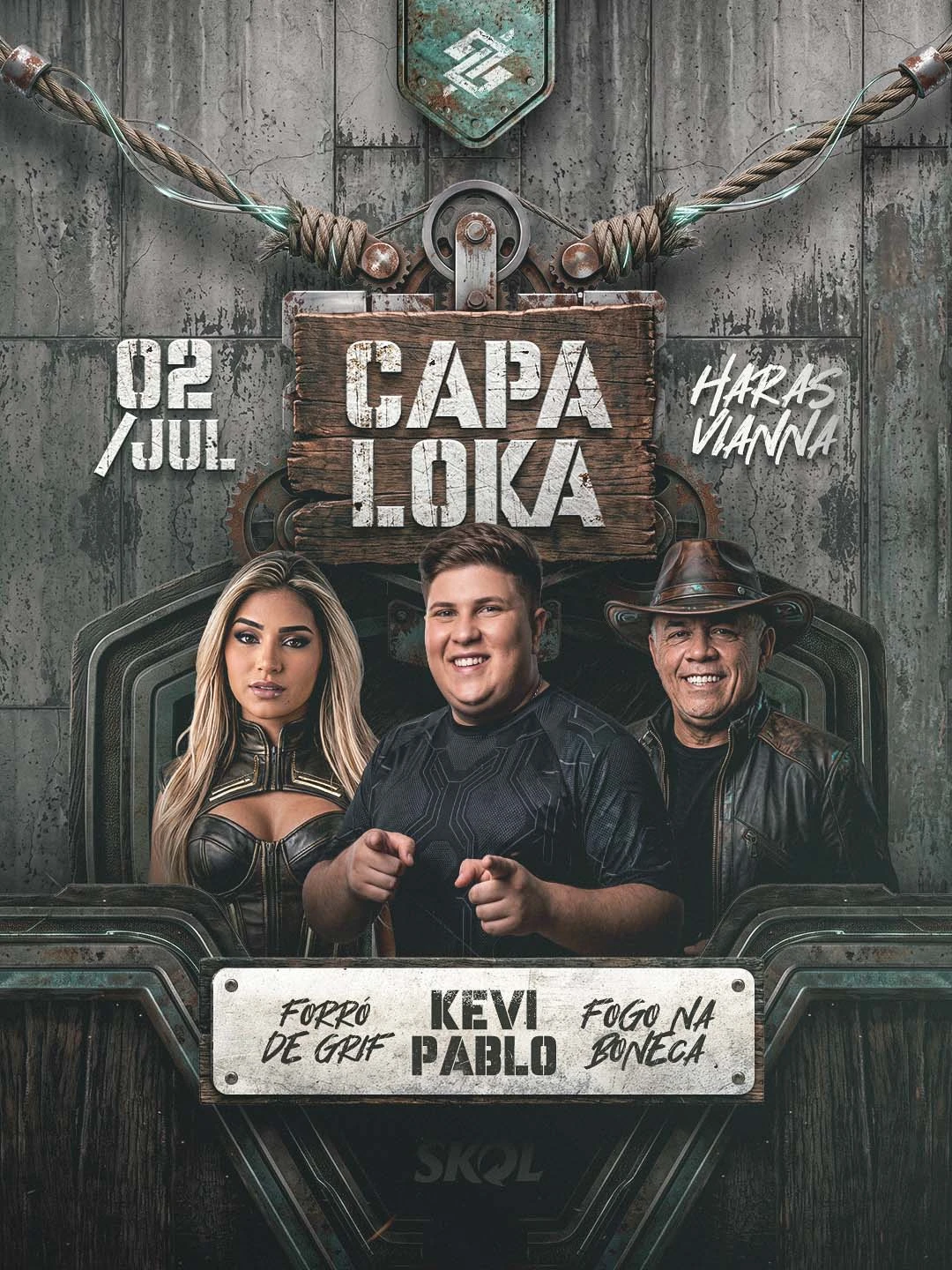 FLYER FREE: Vaquejada Capa Louca/Loka Editável pelo Photoshop e Canva com Fontes e Elementos PNG