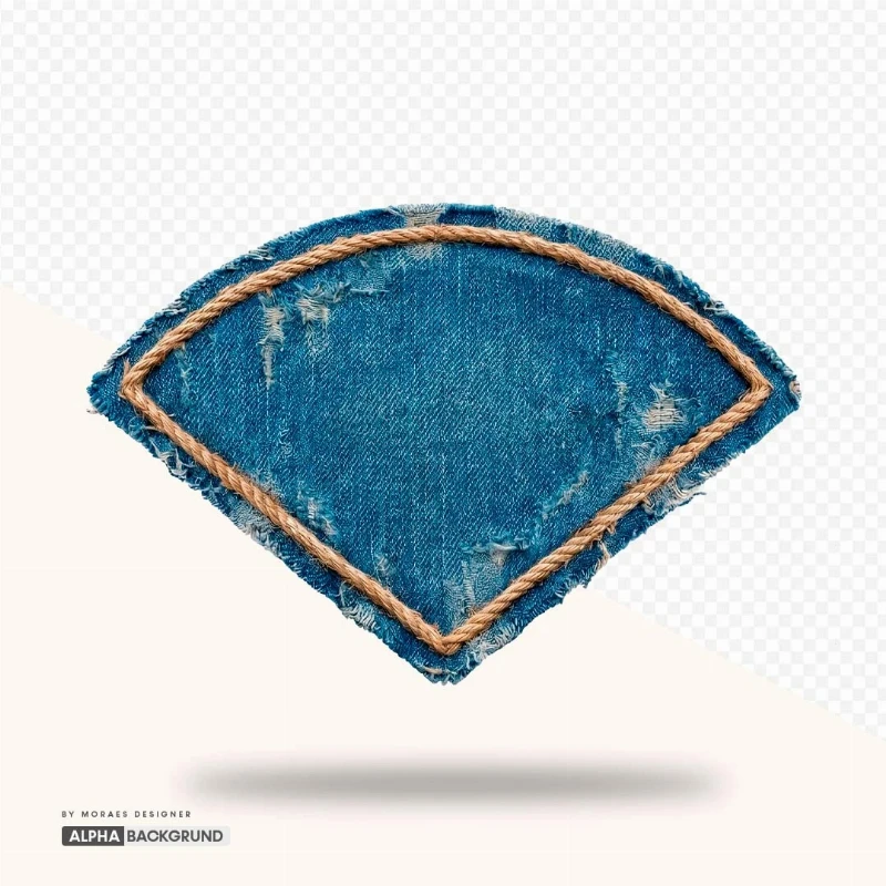 PNG FREE: Leque de tecido jeans alta qualidade GRÁTIS