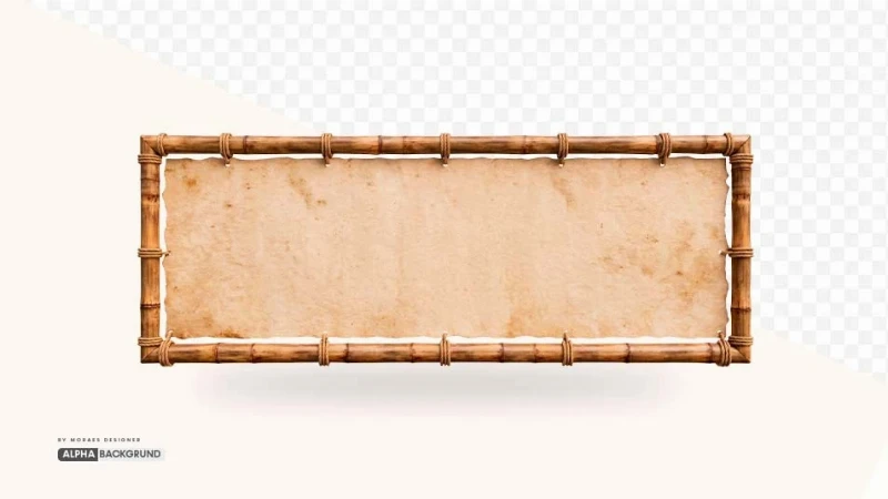 PNG FREE: Bambu Retangular Horizontal com tecido alta qualidade GRÁTIS