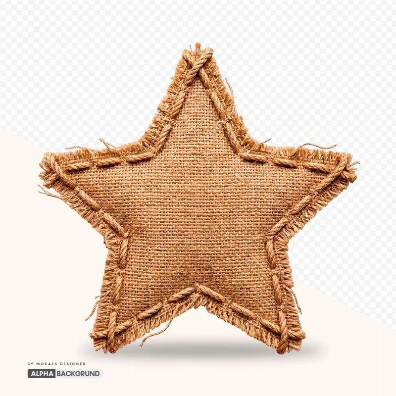 PNG FREE: Estrela de tecido alta qualidade GRÁTIS