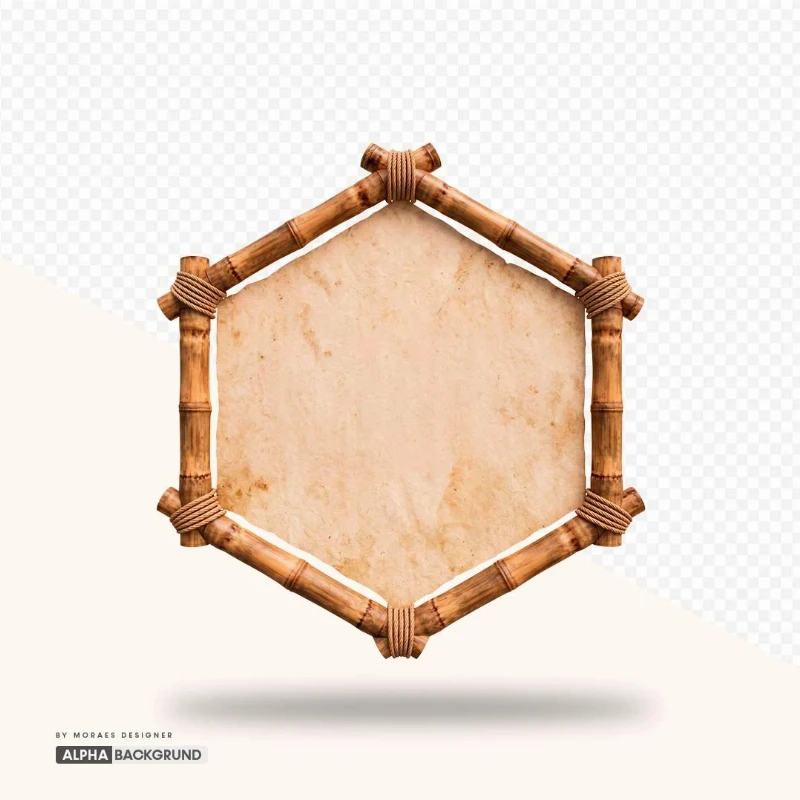 PNG FREE: Bambu Hexágono com tecido alta qualidade GRÁTIS