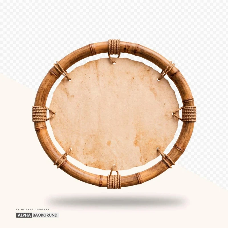 PNG FREE: Bambu Circulo Oval com tecido alta qualidade GRÁTIS