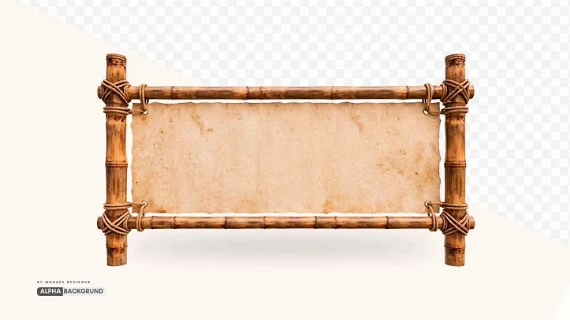PNG FREE: Bambu Rectangular com tecido alta qualidade GRÁTIS
